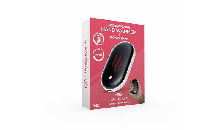 Menkind RED5 Rechargeable Hand Warmer And Power Bank