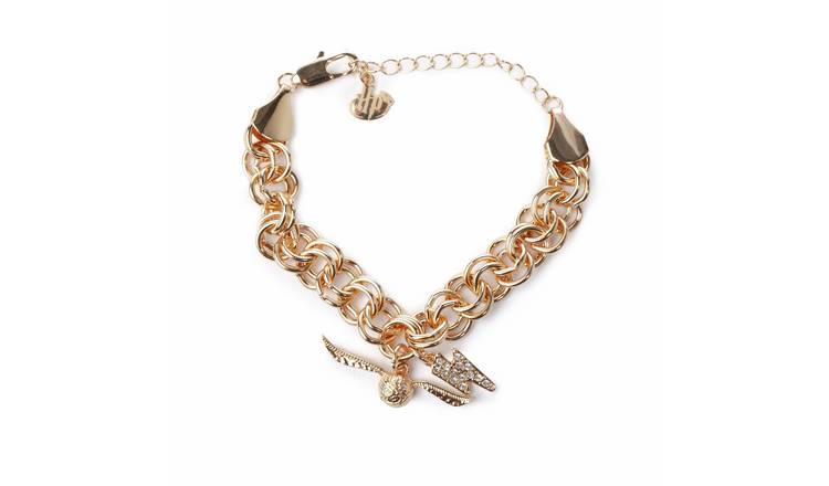 Custard London Gold Tone Harry Potter Charm Bracelet