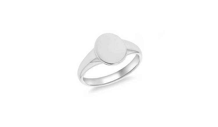 Argos silver band on sale rings