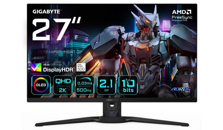 Gigabyte AORUS FO27Q5P 27 Inch 500Hz QHD Gaming Monitor