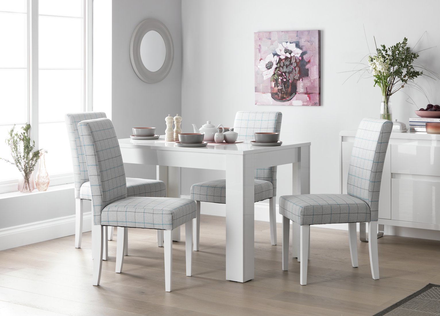 Argos Home Miami White Gloss Table & 4 Chairs Review