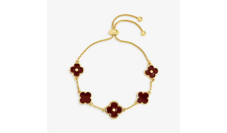 Lipsy Gold Coloured Clover Bracelet