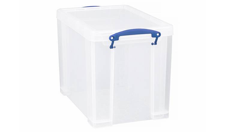 Really Useful 24L Plastic Storage Box - Clear