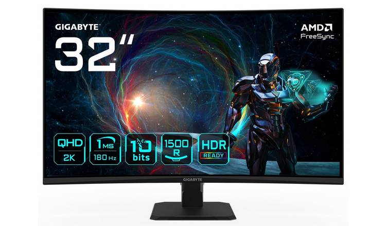 Gigabyte GS32QCA 31.5 Inch 180Hz QHD Curved Gaming Monitor