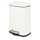 Buy Argos Home 5 Litre Rectangular Bathroom Pedal Bin - White ...