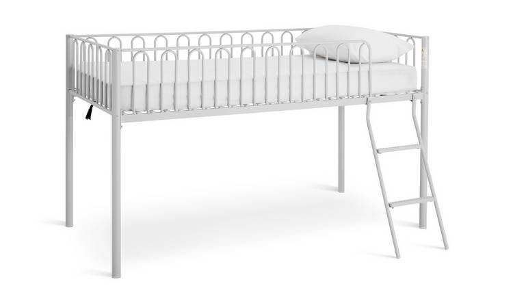 Argos Home Single Metal Midsleeper Bed Frame - Grey