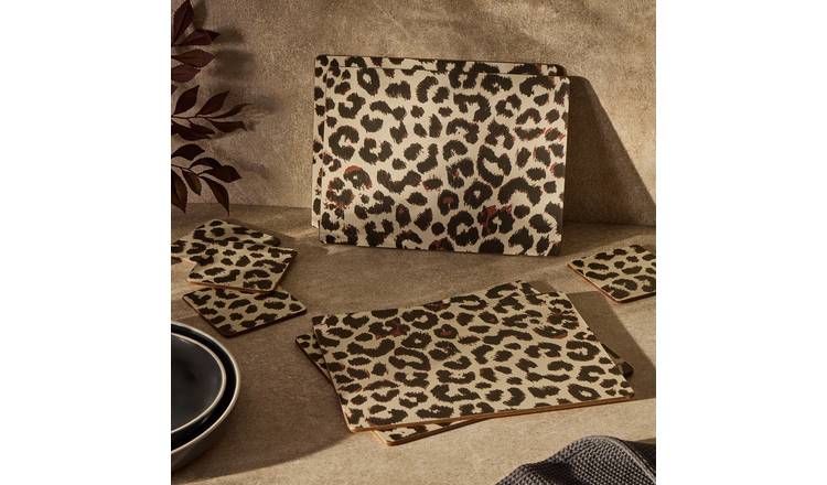 Argos Home Animal Printed Set of 4 Placemats and Coasters