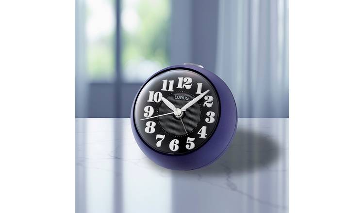 Lorus Analogue Alarm Clock - Purple