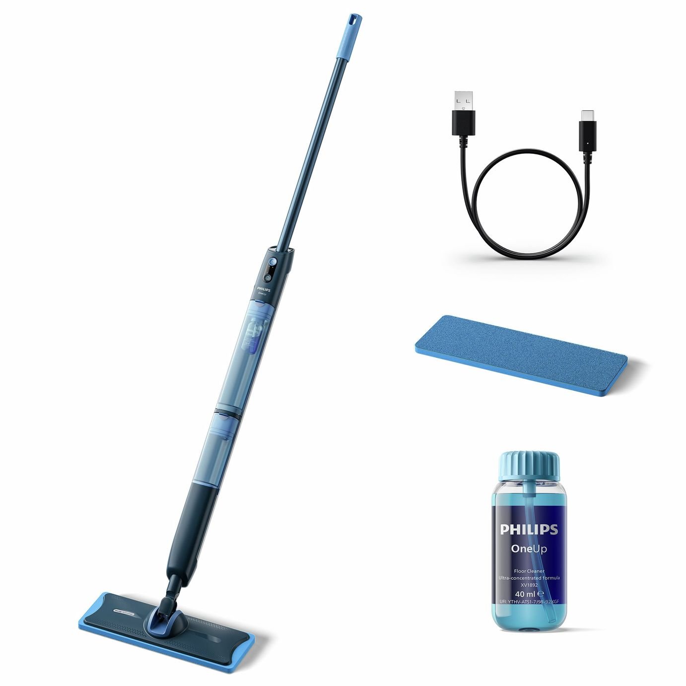 Philips OneUp 5000 Electric Mop Hygienic Hard Floor Cleaning