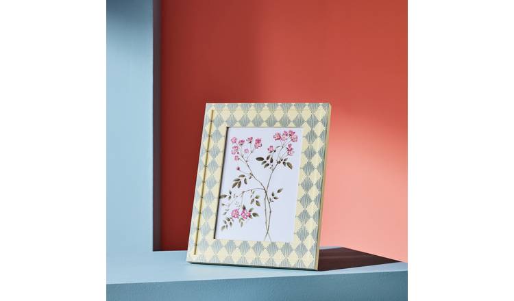 Habitat Harlequin Fabric Printed Blue Picture Frame - 5x7"