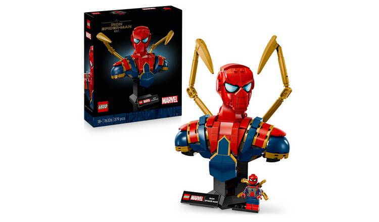LEGO Marvel Iron Spider-Man Bust Avengers Building Set 76326