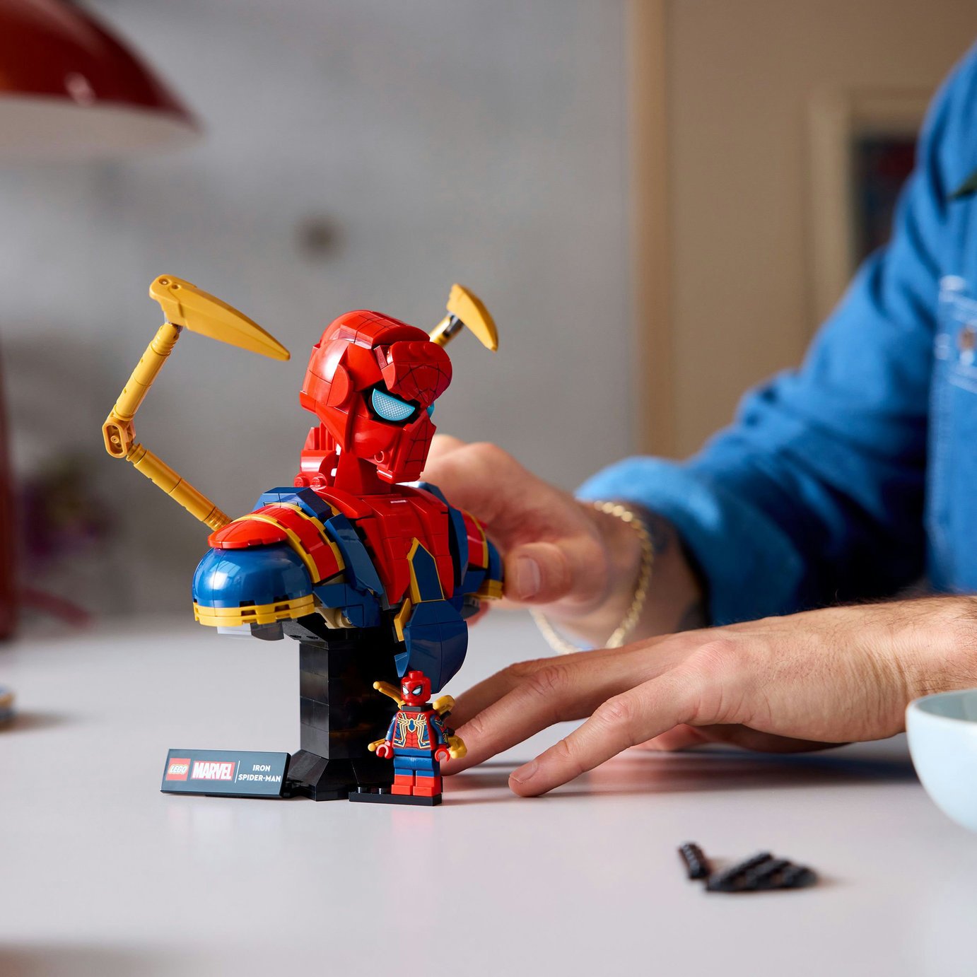 Buy LEGO Marvel Iron Spider-Man Bust Avengers Building Set 76326