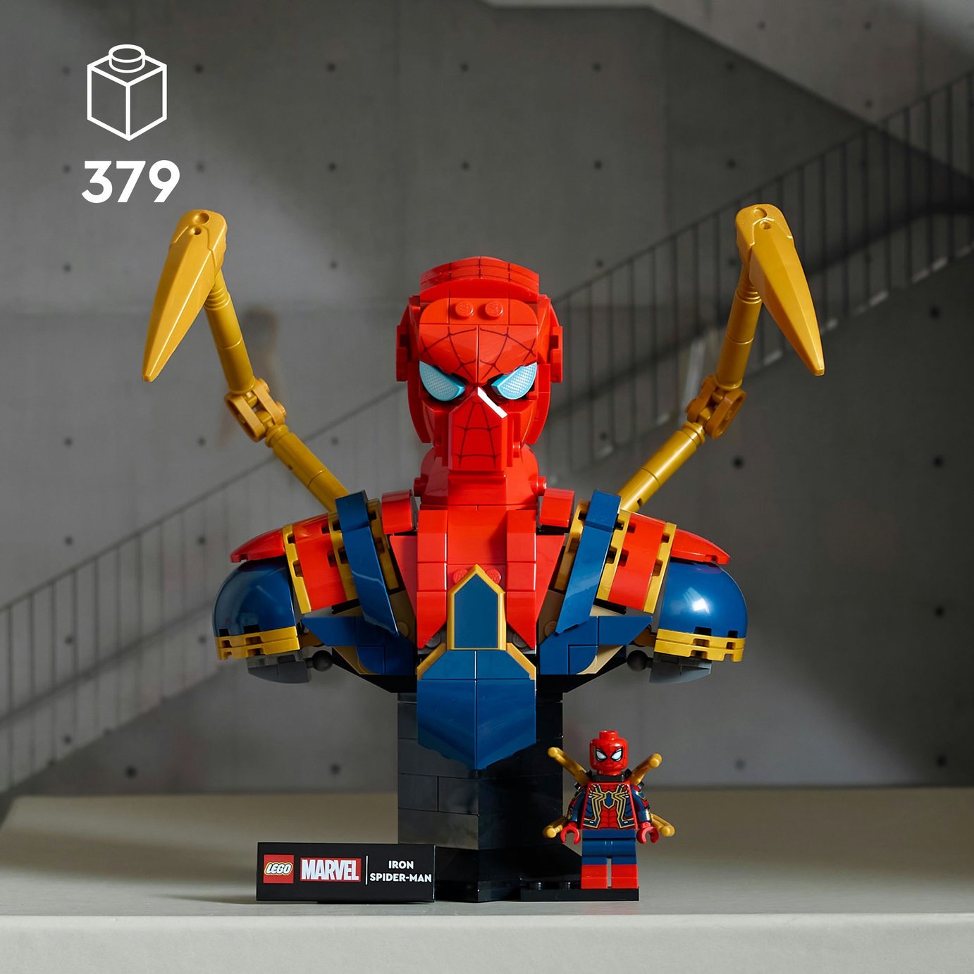 Buy LEGO Marvel Iron Spider-Man Bust Avengers Building Set 76326