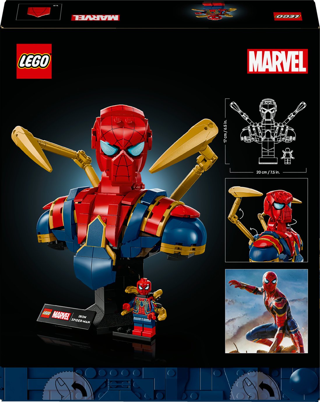 ねこ1/f SpiderとIRONBOARD s セット Buy LEGO Marvel Iron Spider-Man Bust Avengers Building Set 76326