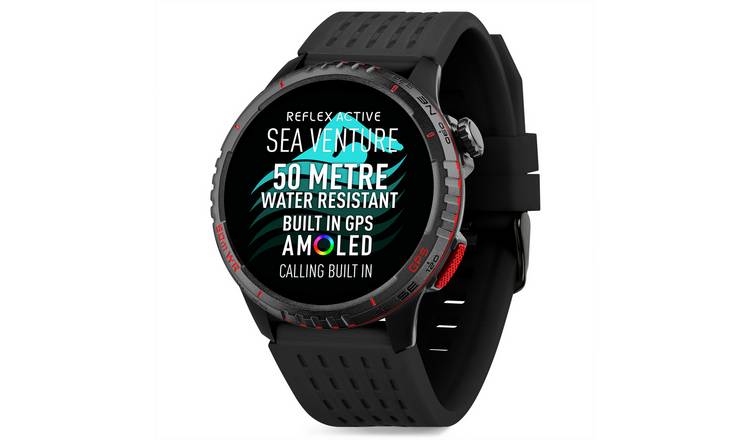 Reflex Active SeaVenture AMOLED GPS Black Smart Watch