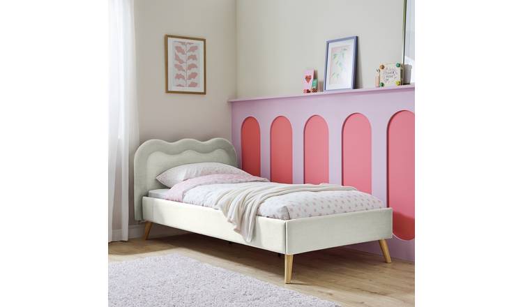 Habitat Kids Iris Upholstered Bed Frame - White