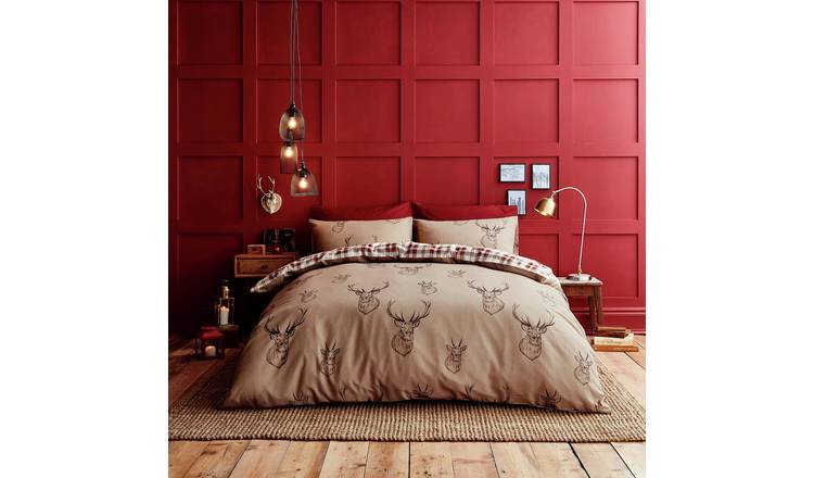Catherine Lansfield Stag Natural Bedding Set - Double