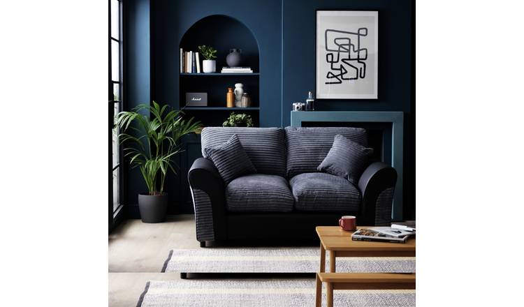 Argos Home Harry 2 Seater Sofa - Charcoal