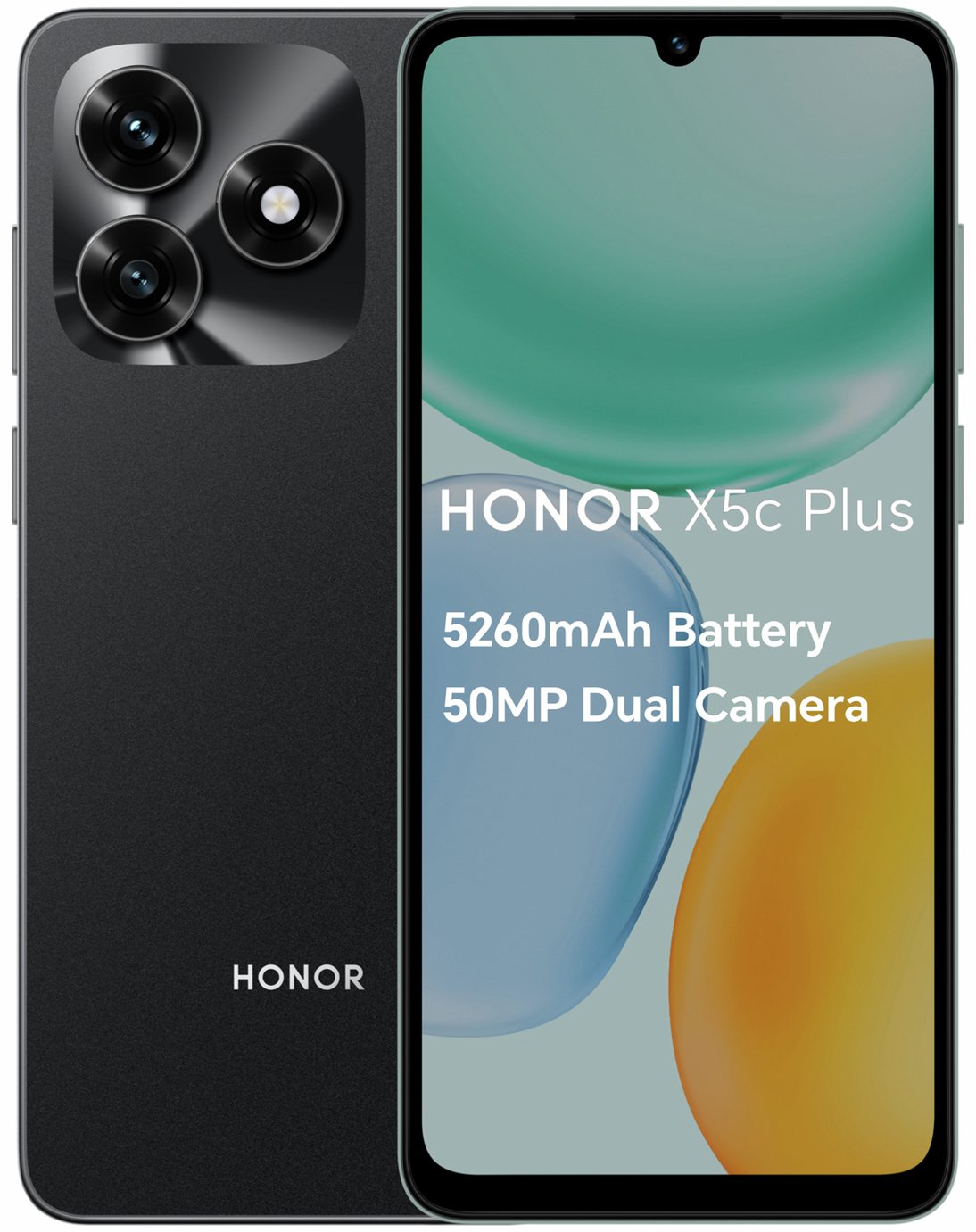 SIM Free HONOR X5c Plus 64GB AI Mobile Phone Midnight Black