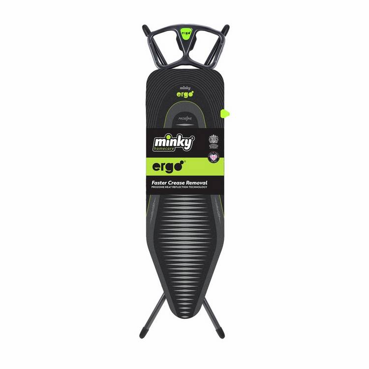 Minky 122 x 38cm Ergo Ironing Board - Black 0
