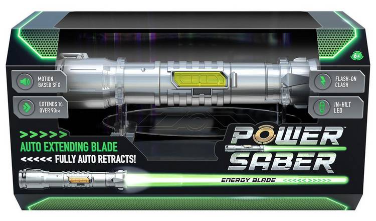 Power Saber Auto Extending and Retracting Saber-Green