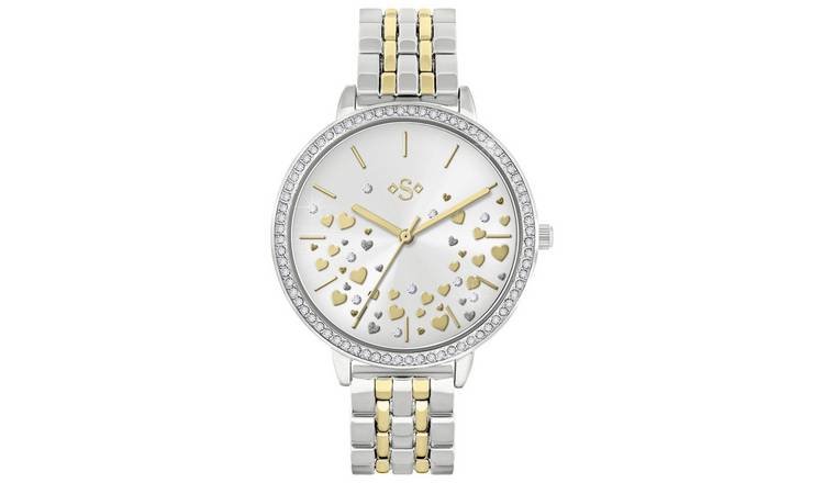 Spirit Ladies Sunray Dial Two Tone Bracelet Watch