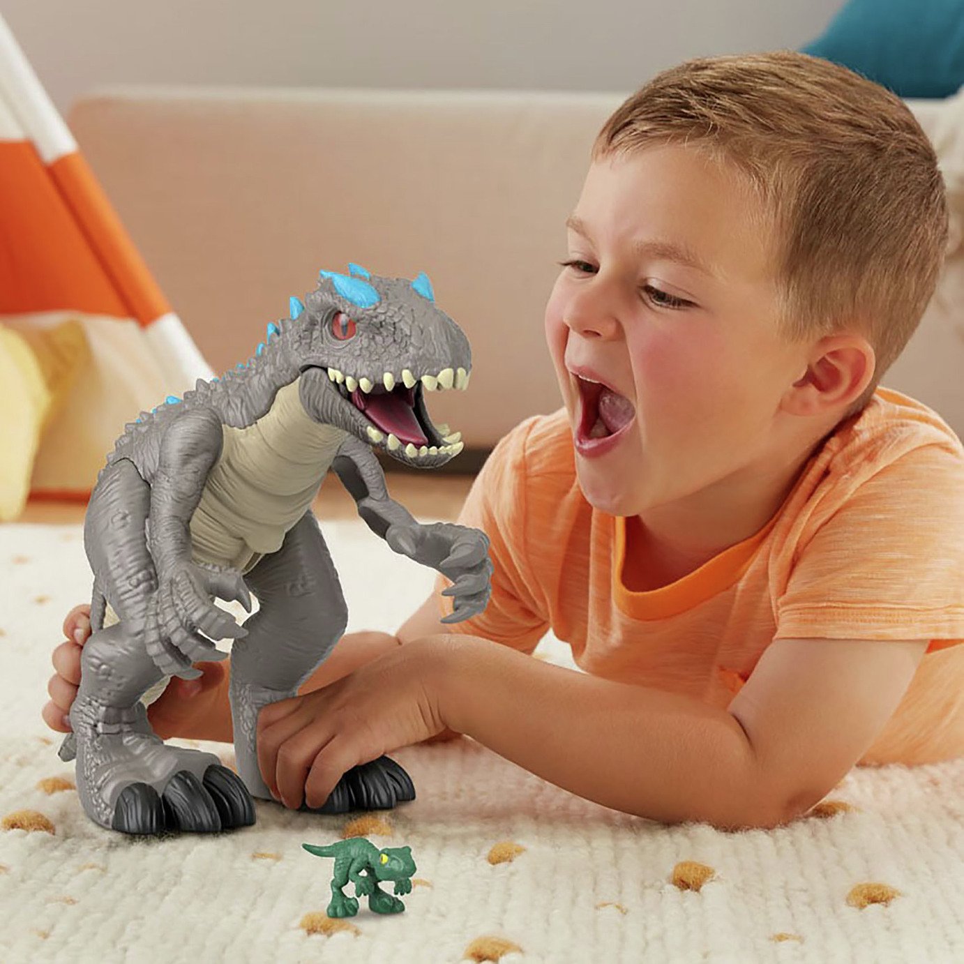 Imaginext Jurassic World Thrashing Indominus Rex Dinosaur Review