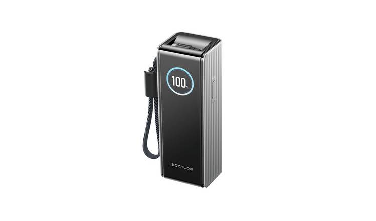 EcoFlow Rapid 25000mAh Power Bank with Built-in Cables-Black