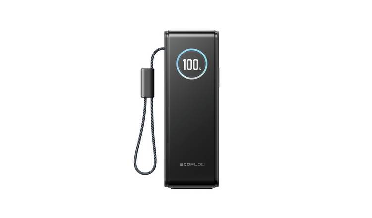 Buy EcoFlow Rapid 25000mAh Power Bank with Built-in Cables-Black