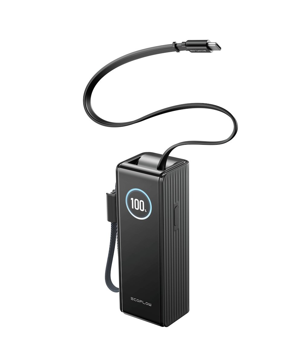 Buy EcoFlow Rapid 25000mAh Power Bank with Built-in Cables-Black