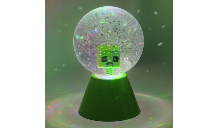 Minecraft Creeper Glitter Ball LED Novelty Light - Green