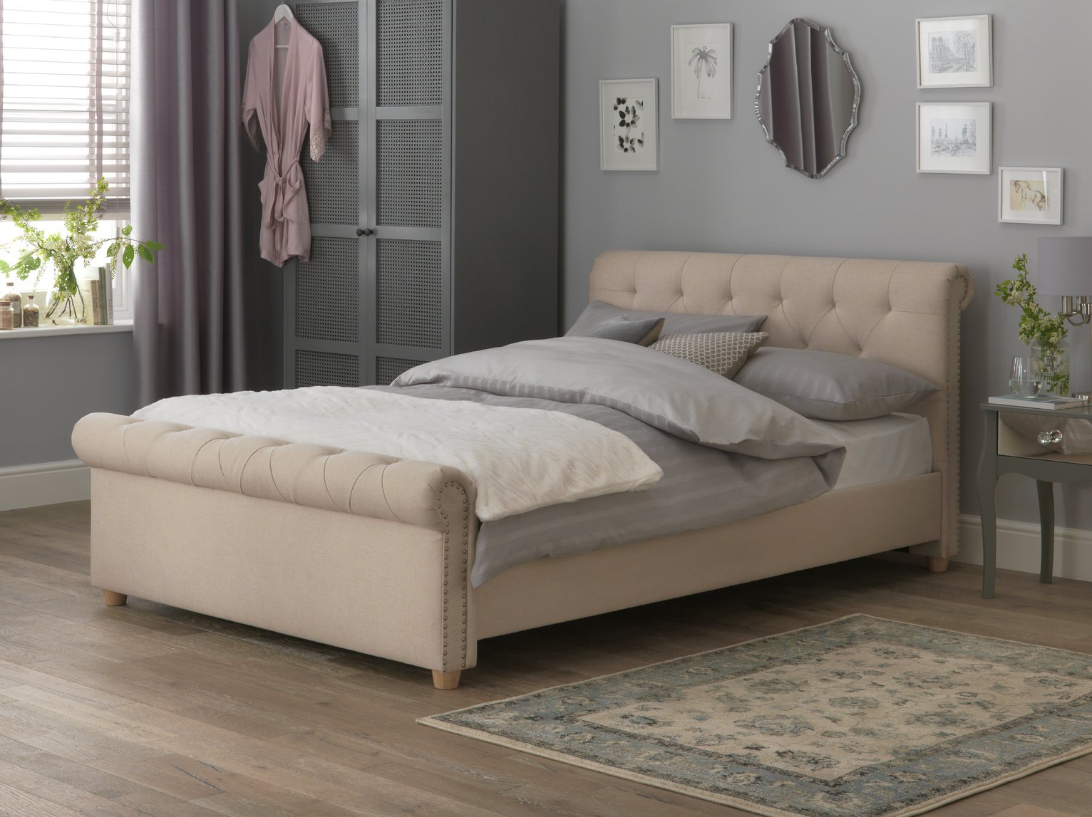 Argos Home Newbury Studded Kingsize Bed Frame Review