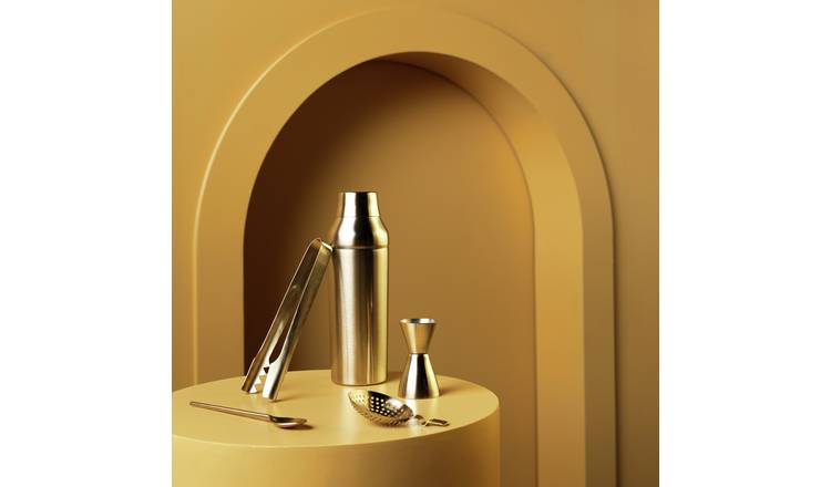 Habitat 60 Gold Edit Boogie Woogie Cocktail Shaker Set