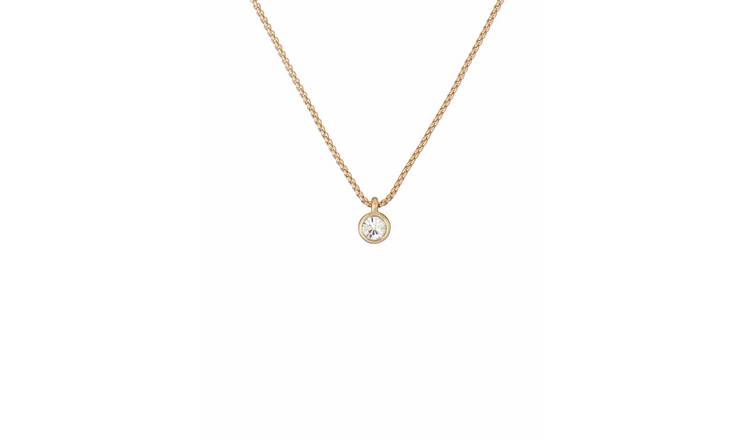 Ted Baker Sininaa Crystal Round Pendant Necklace