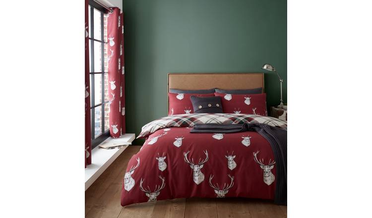 Catherine Lansfield Munro Red Stag Bedding Set - Single