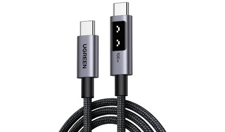 UGREEN Uno 100W 1m USB-C to USB-C Data Cable - Black