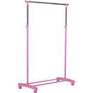 Buy Argos Home Adjustable Chrome Plated Clothes Rail - Pink | Clothes ...