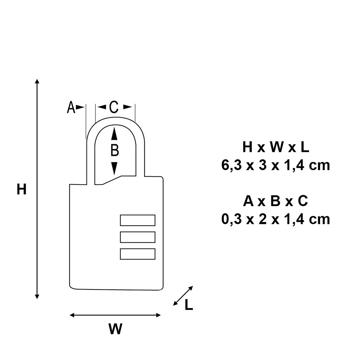 tsa padlock argos