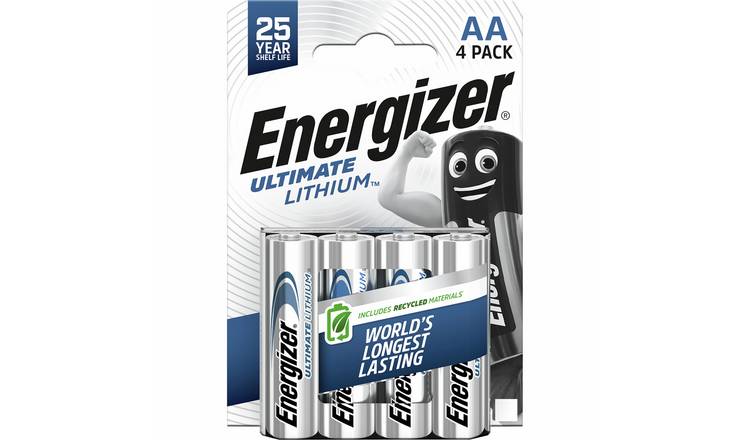 Energizer Ultimate Lithium AA Batteries 4 Pack 