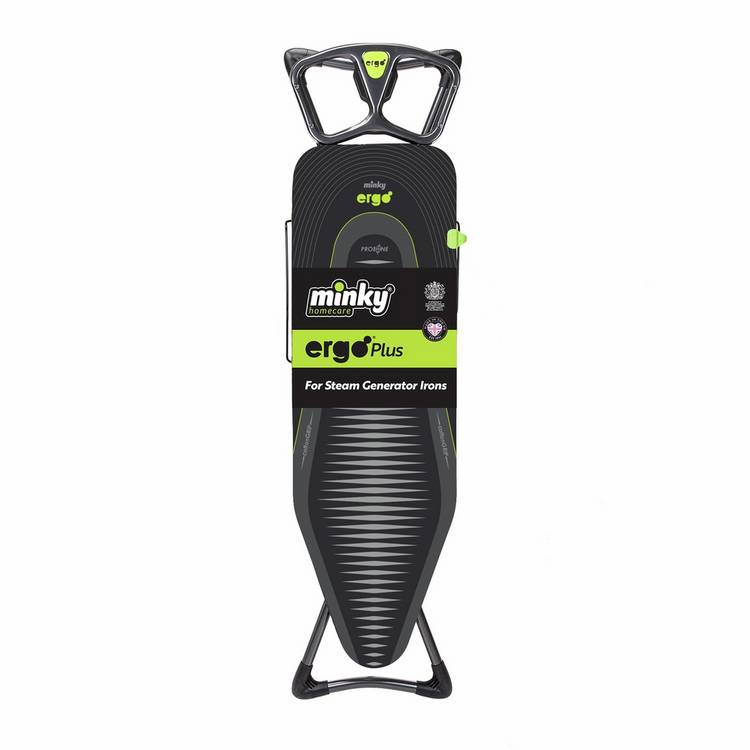 Minky 122 x 38cm Ergo Plus Ironing Board - Black 0