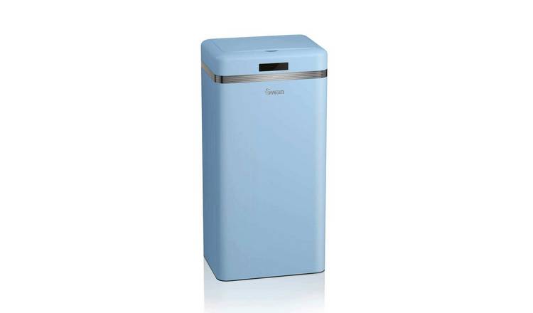 Swan 45L Retro Square Sensor Bin - Blue