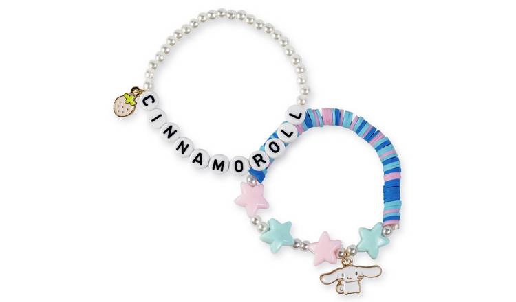Hello Kitty Cinnamoroll Pastel Charm Bracelet - Pack of 2