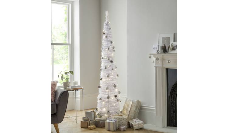 Buy Argos Home 6Ft Pop Up Pre-Lit Christmas Tree - White | Christmas Trees | Argos