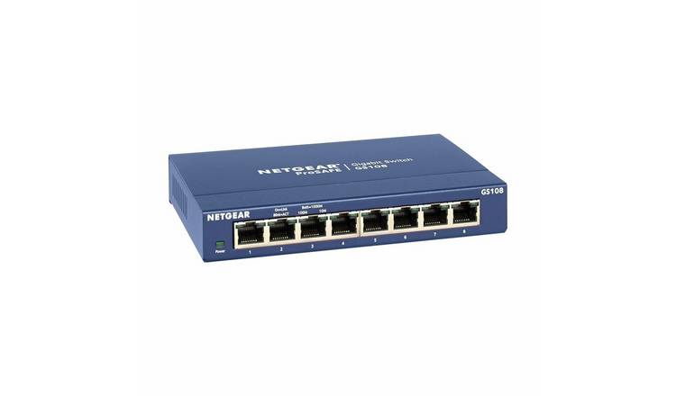 Netgear GS108UK 8 Port Gigabit Network Switch