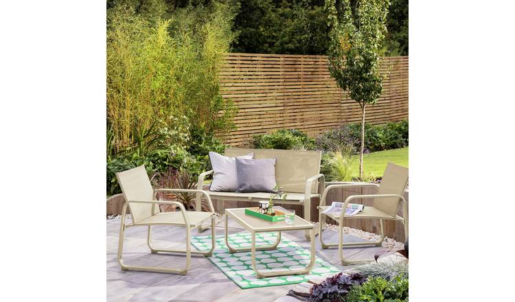 Argos Home Trelew 4-Seater Garden Sofa Set - Natural