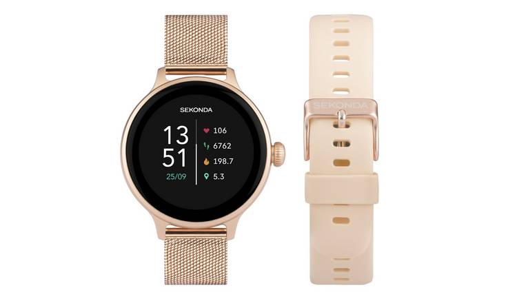 Sekonda Ladies Rose Gold Strap Smart Watch