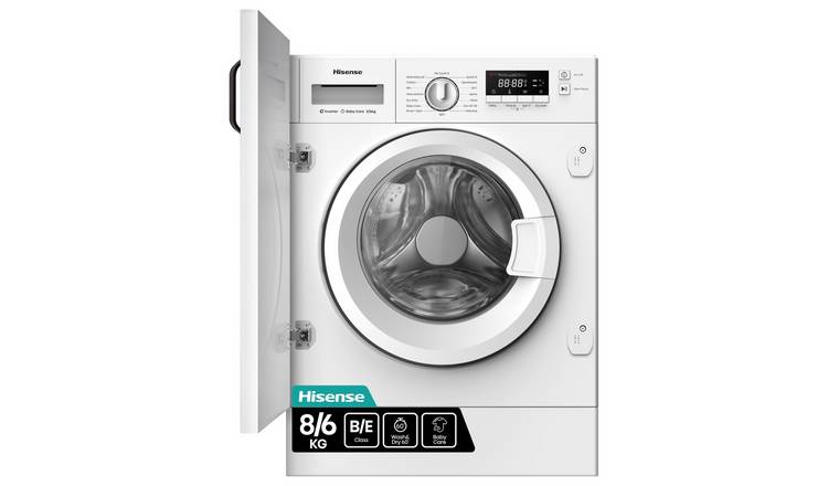 Hisense WD3M841BWI 8/6KG 1400 Spin Integrated Washer Dryer