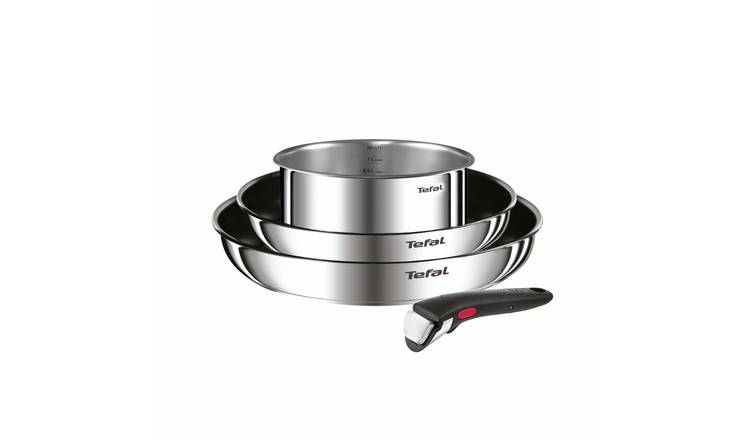 Tefal Ingenio 4 Piece Stainless Steel Cookware Set 