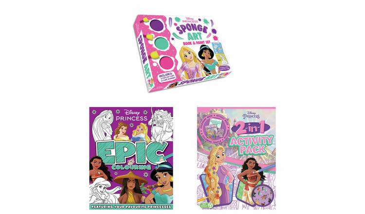 Disney Princess Sponge Art Book and Paint Set