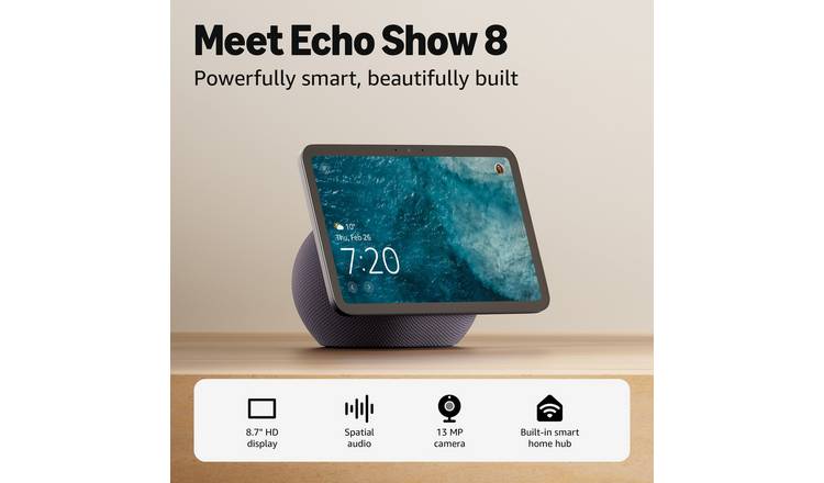 Buy Amazon Echo Show 8 2025 Smart Display with Alexa - Graphite